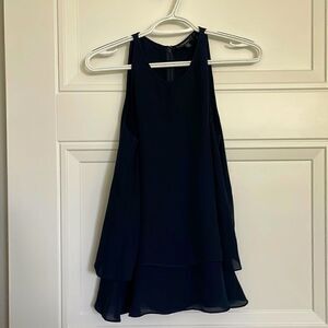 Theory Black Silk Falice Tank Top